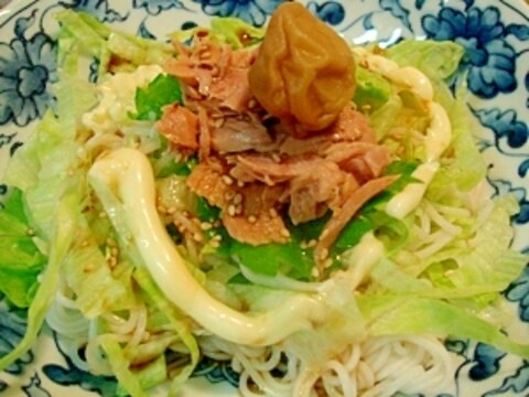 レタス素麺　低カロ